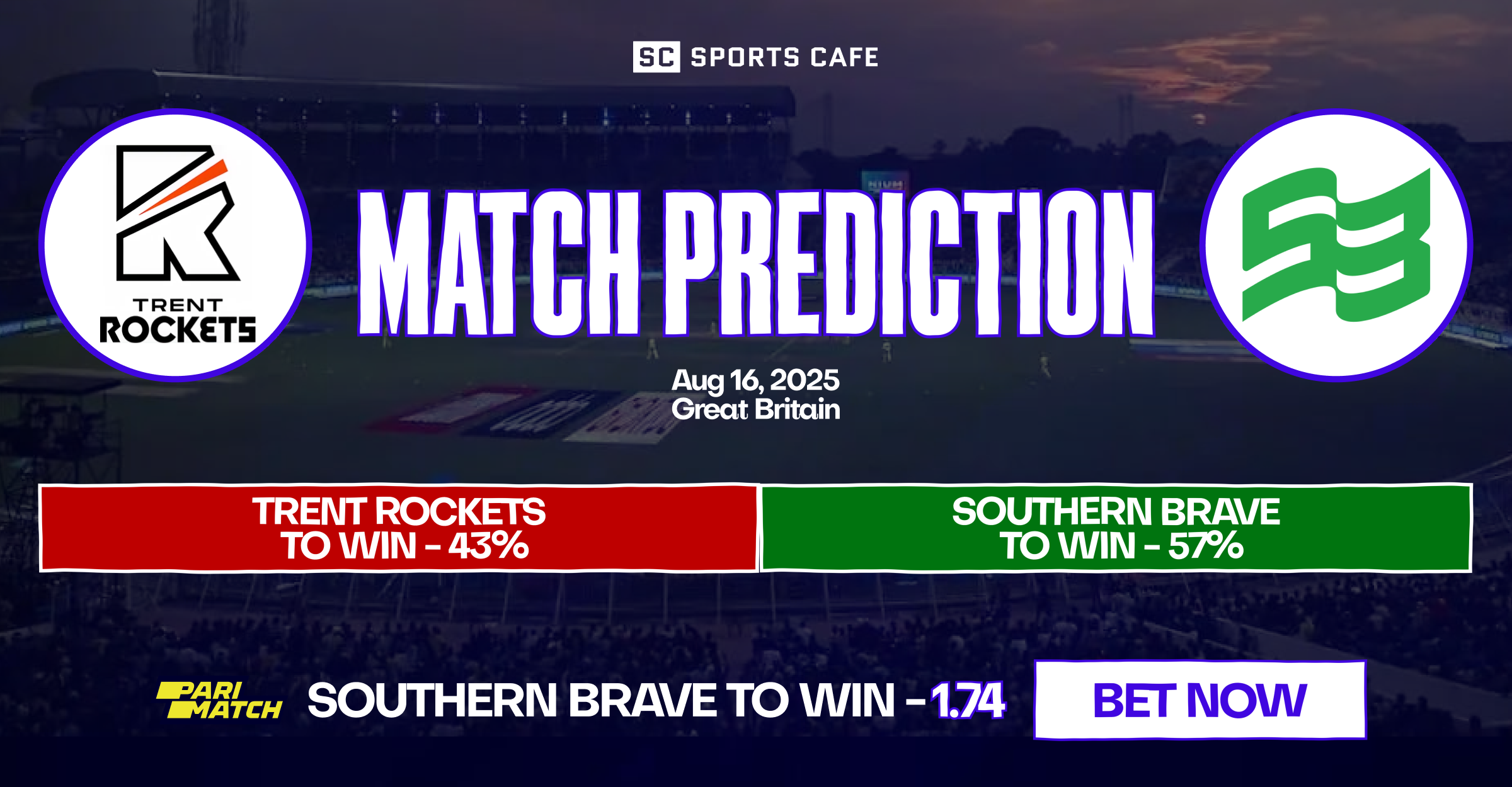 Trent Rockets vs Southern Brave